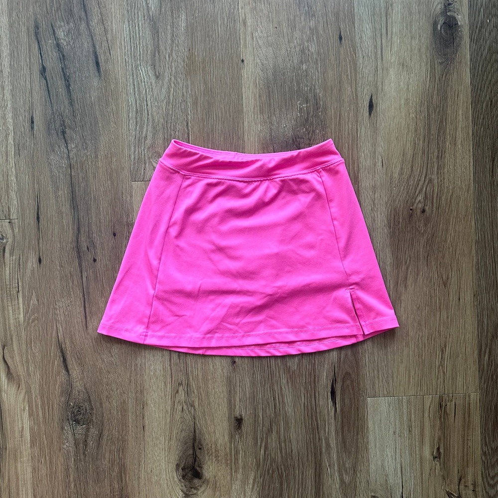Athletic Works Girls Neon Pink Active Skort Performance Tennis Skirt 6-8
